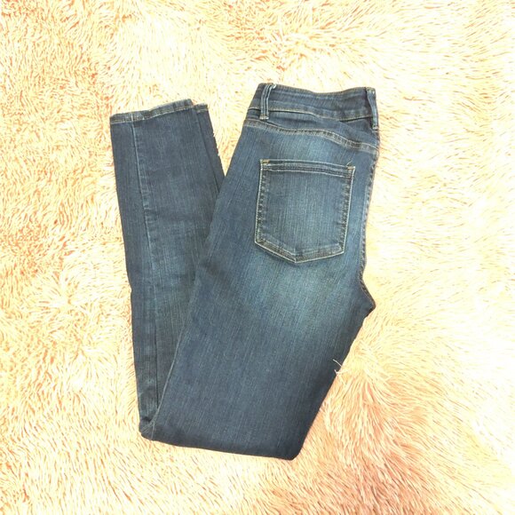 WHBM The Skinny Mid-Rise Jeans, Size 0 - Picture 3 of 8